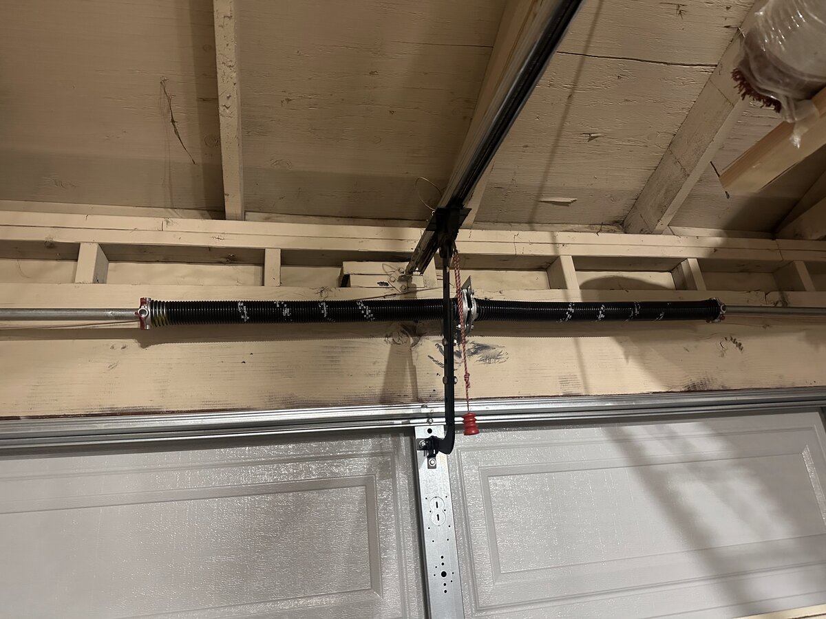 Garage door opener installation